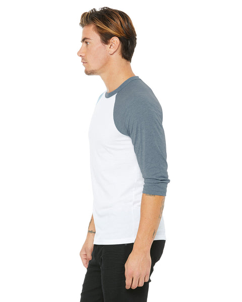 Bella + Canvas Unisex 3/4 Sleeve Baseball T-Shirt