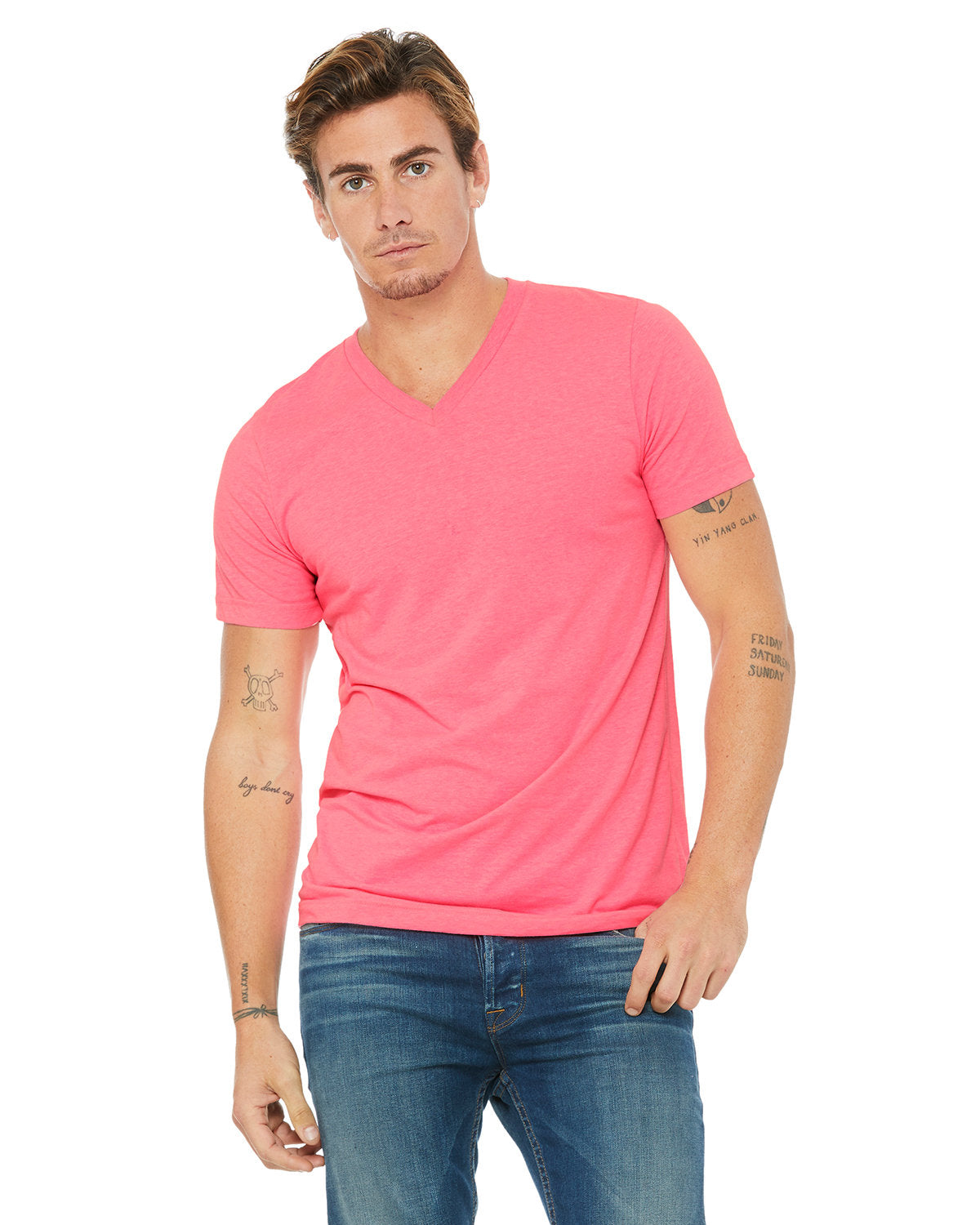 Bella + Canvas 3005 Unisex Jersey Short-Sleeve V-Neck T-Shirt – Shirts In  Bulk