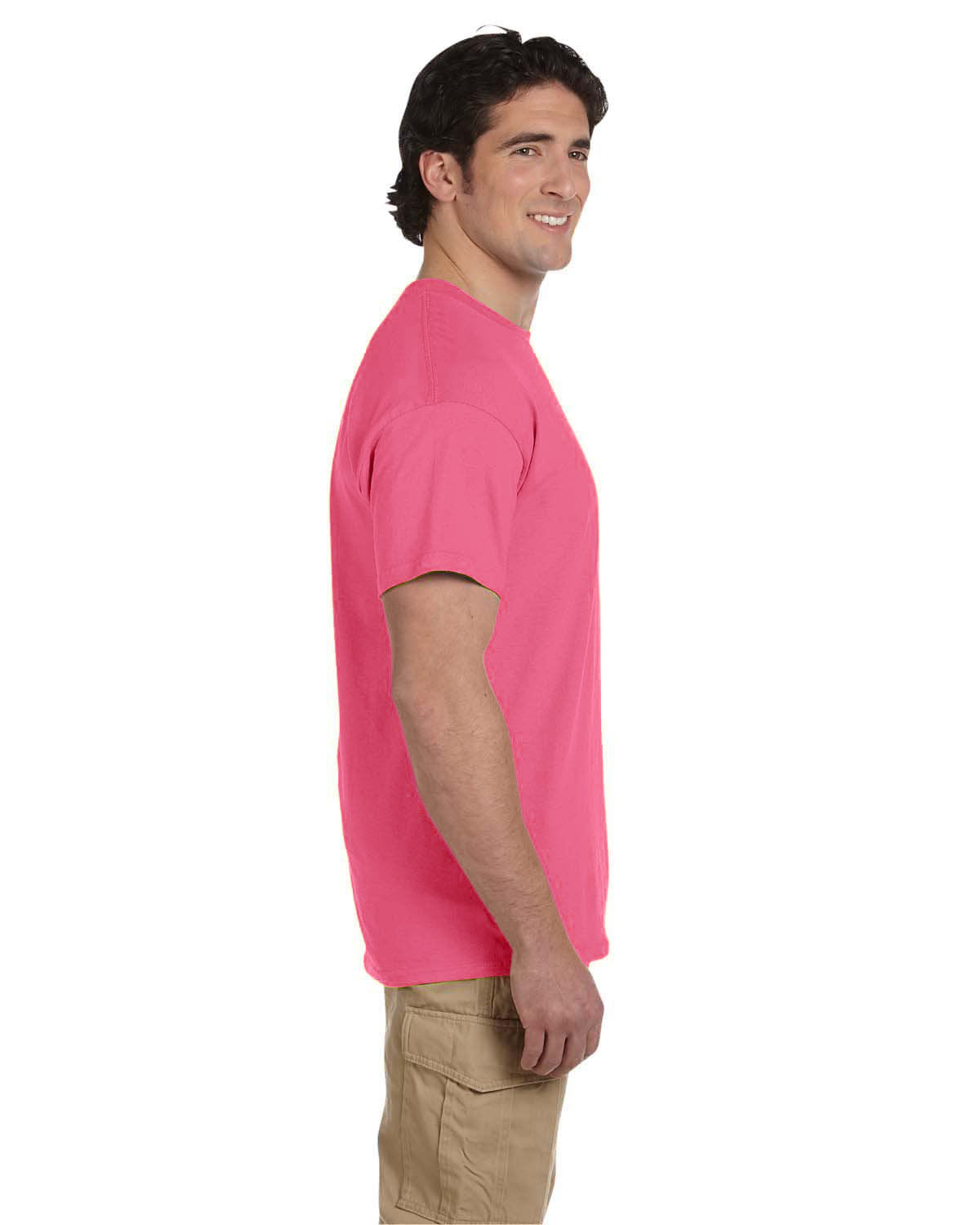 Adult Jerzees Brand 5.6oz 50/50 T-Shirt Color-Cyber Pink 4XL