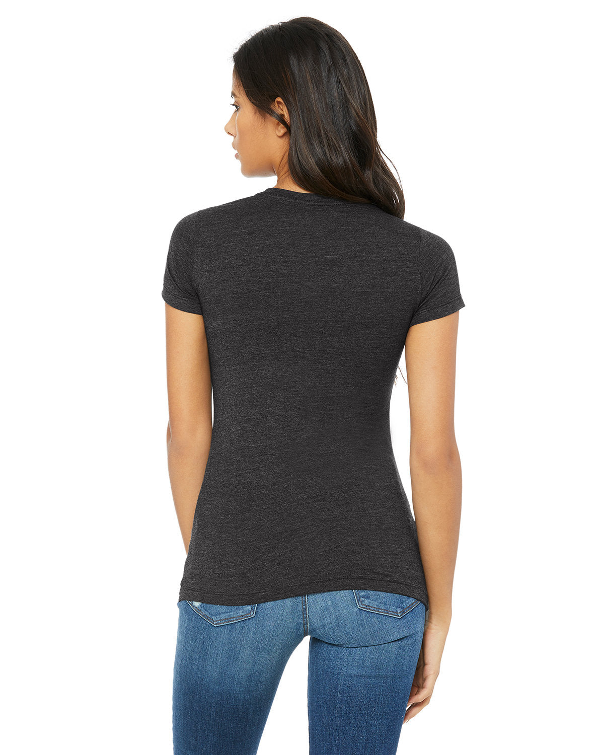 Bella + Canvas 6004 Ladies' The Favorite T-Shirt - Solid Black Blend - S