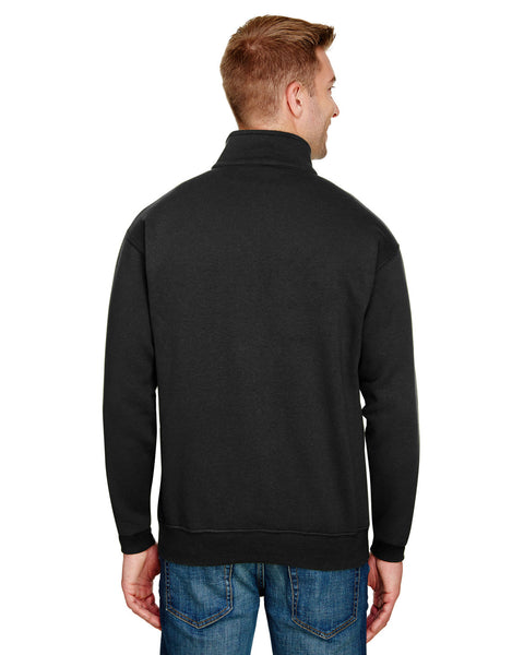 Bayside BA920 Unisex 9.5 oz., 80/20 Quarter-Zip Pullover Sweatshirt ...