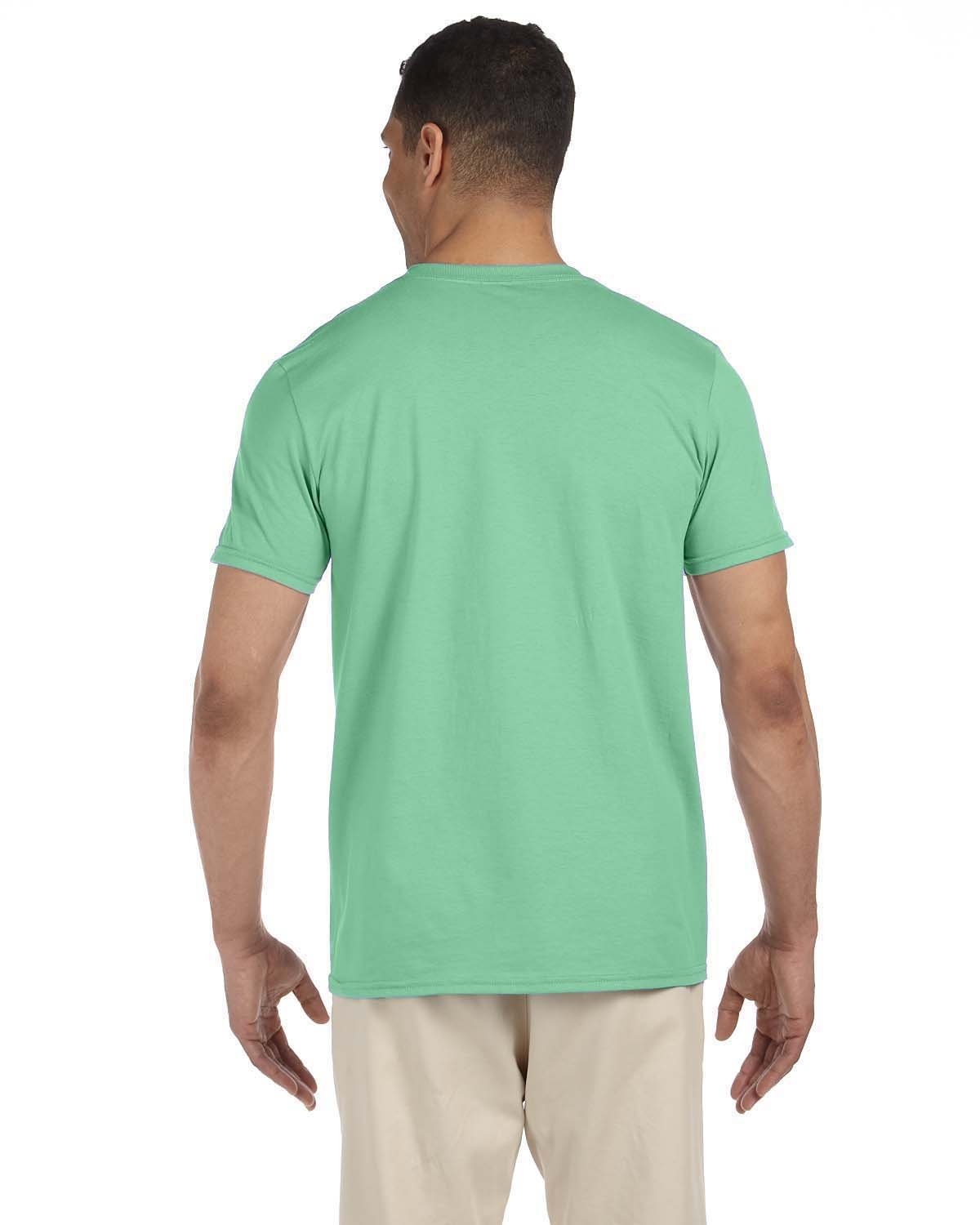 Gildan G640 Adult Softstyle® T-Shirt–Heather Navy (XL)