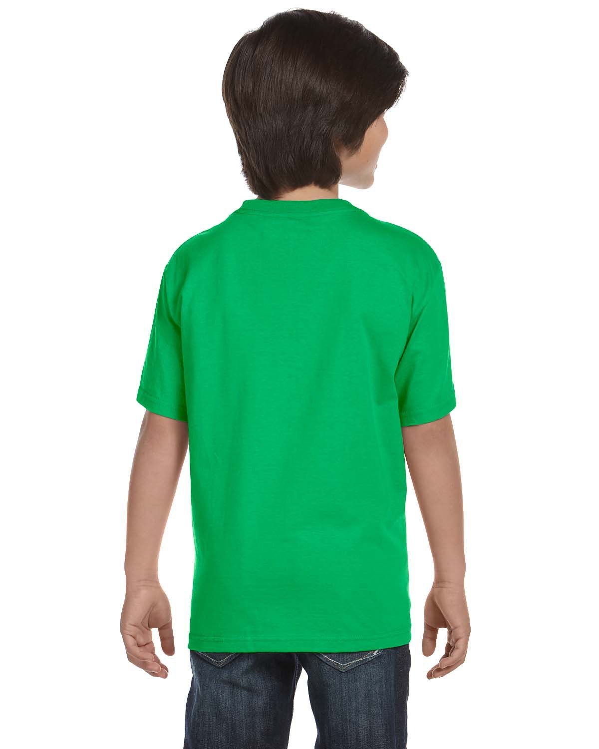 Gildan 8000B Youth DryBlend 50 Cotton/50 Poly T-Shirt - Kelly Green - L